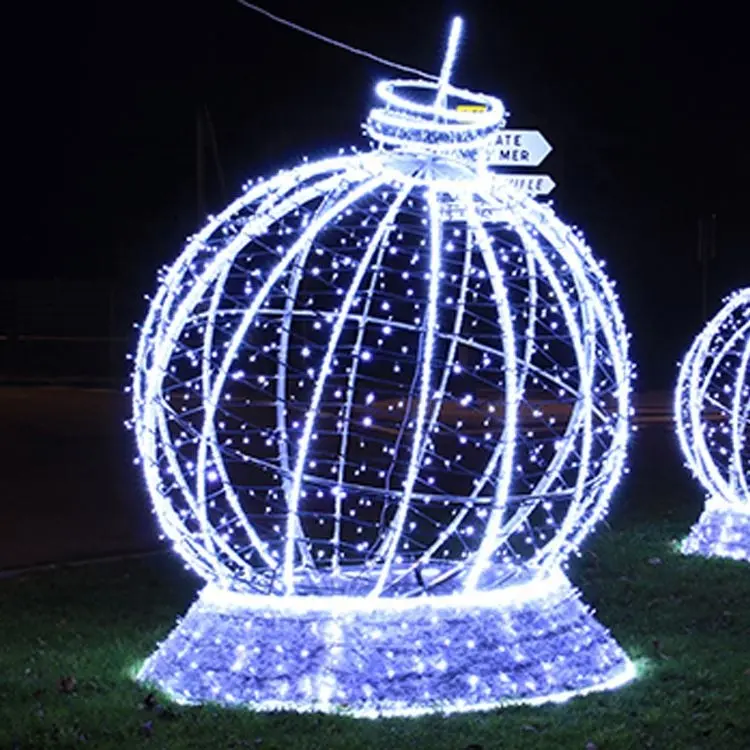 Dekorative LED-Schneeflockenball-Licht motiv beleuchtung des Einkaufs zentrums im Freien