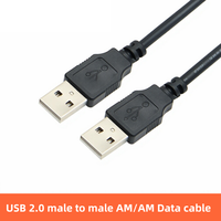 OEM USB 2.0 USB 2.0 Stecker-zu-Stecker Kabel mit Magnetring Anti-Interferenz-Verlängerungskabel für PC, Drucker, Maus, Tastatur