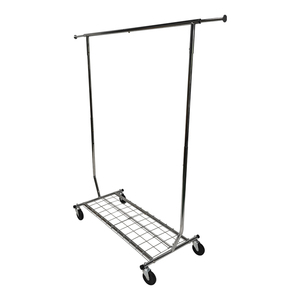 <span class=keywords><strong>Perchero</strong></span> de Acero Inoxidable Resistente con <span class=keywords><strong>Ruedas</strong></span>, <span class=keywords><strong>Perchero</strong></span> Industrial de Tubo para Dormitorio/Lavandería - Product Image 6