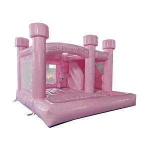 Hot phổ biến <span class=keywords><strong>Inflatable</strong></span> Hồng bouncy lâu đài <span class=keywords><strong>Combo</strong></span> với Slide N Hồ bơi cho bữa tiệc và đám cưới - Product Image 1