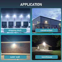Lampe murale LED 100W 80W 60W en polycarbonate, température de couleur 3000K-6000K, cellule photoélectrique crépuscule-aube, construction en aluminium, certifiée FCC