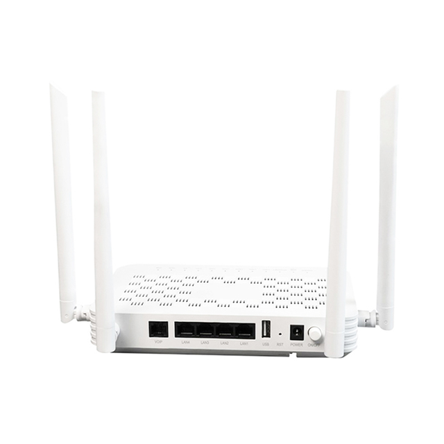 XPON GPON/EPON ONU 4GE+VOIP+USB2.0 Dual Band WiFi-5 AC1200 Dual Band 2.4G 5G Wifi ONU