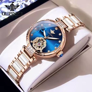 Oupinke <span class=keywords><strong>3183</strong></span>นาฬิกาผู้หญิงหรูหรา, นาฬิกาข้อมือกลไกอัตโนมัติกันน้ำเรืองแสง - Product Image 2