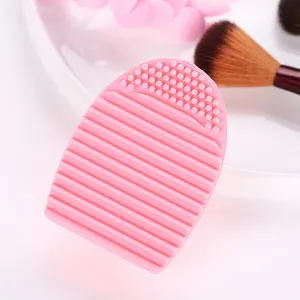 Penjualan langsung dari pabrik kuas riasan silikon bantalan pembersih produk pembersih kuas Makeup permukaan Multi tekstur