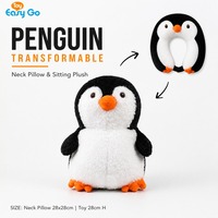 Peluche 2-en-1 : Oreiller de voyage multifonctionnel pour les déplacements professionnels et les voyages