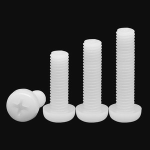 Suministro Directo de Fábrica, Tornillos de Nylon Blancos de Alta Calidad M2-M8, Sistema Métrico para Máquinas de Plástico M3 M4 M5 M6 - Product Image 3