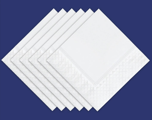 Serviettes en papier texturées en lin, 1 plis, jetables, style sac, motif imprimé, robustes, douces, sans résidus de papier, 100 unités - Product Image 2