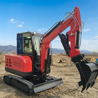 Harga Murah GMINT 3.5 Ton Excavator Mini Hidrolik Kompak untuk Dijual
