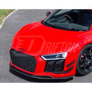 Labio de parachoques delantero de fibra de carbono seco estilo performante para Audi R8 Gen2 2016-2019 - Product Image 5