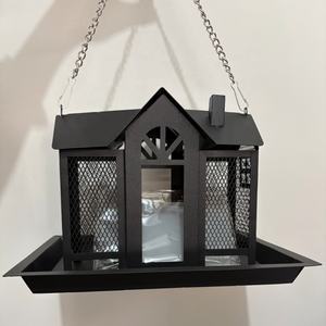 Bahçe Dekoru Kuş Yemlikleri Ev Tipi Asılı Metal Yabani Kuş Yemliği Açık Hava Büyük Kardinal Kuş Yemliği Kuş Evleri Sincap Geçirmez - Product Image 6