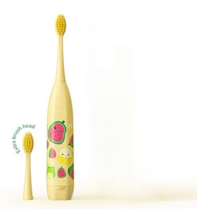Brosse à dents électrique rechargeable Sonic pour enfants, étanche IPX5, avec poils doux, motif dessin animé - Product Image 1