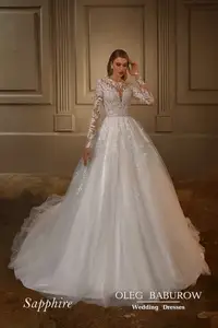 2024 manches longues robe de mariée robe De mariée bal princesse robes De mariée grande taille Aliexpress boutique en ligne Vestido De Casamento