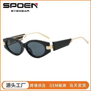 แว่นกันแดดทรงแคทอาย ขอบเต็ม UV400 แฟชั่นสำหรับขับรถ สำหรับผู้ใหญ่ทั้งชายและหญิง - Product Image 5
