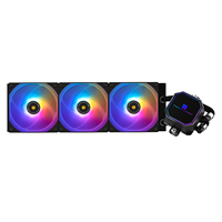Refroidisseur de processeur liquide Thermalright Frozen Prism 360 BLACK ARGB avec trois ventilateurs PWM 1850RPM pour LGA1700 AM5