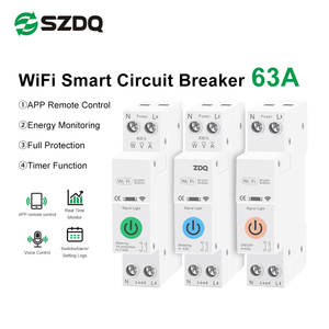 Disjoncteur intelligent Tuya WiFi 63A avec mesure de l'énergie, surveillance de la consommation <span class=keywords><strong>d</strong></span>'énergie en temps réel, protection contre les surcharges, contrôle par l'application Smart Life - Product Image 5