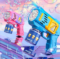 Automatique Électrique Enfants Rocket Bubble Launcher Shooter Gun Machine Jouets Pistolet À Bulles pour Enfants En Plein Air Playibg