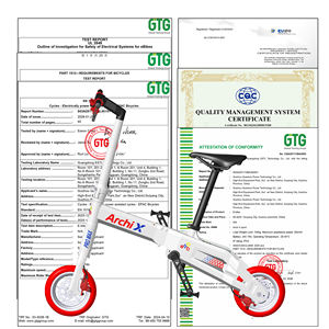 Vélo Électrique Urbain Pliable Ultra-léger 10 Pouces Sans Chaîne avec Batterie au Lithium et Freins à Disque Hydrauliques, Fabriqué par Impression 3D - Vente Flash - Product Image 6