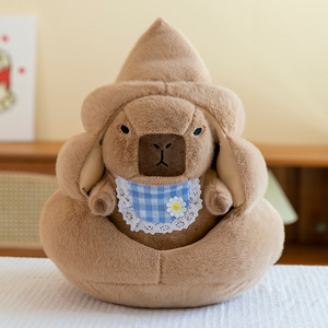 Vente en gros de peluche Capybara câlin avec nid de <span class=keywords><strong>caca</strong></span> Animal en peluche Décoration de la maison Cadeau pour enfants Poupée Capybara en peluche de <span class=keywords><strong>caca</strong></span> - Product Image 6