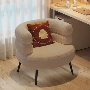 Poltrona Relax per Soggiorno, Sedia per Trucco da Camera da Letto con Applicazione Relax per Appartamento, Casa, Ufficio, Sedie da Interno in Velluto - Product Image 3