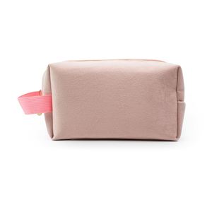 Custom Plush Large Pink Makeup <b>Bag</b> Recyclable Portable Storage Toiletry <b>Bag</b> Waterproof Zipper Fabric Cosmetic <b>Bag</b> With Handle - Product Image 1
