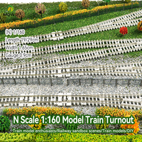 Modèle gris à l'échelle N Modèle de route d'accès complet Scène de train Modèle de table de sable Matériel Paysage miniature
