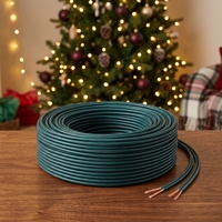 Câble électrique 18AWG SPT-1w 500FT vert en cuivre pour éclairage de Noël, disponible en stock aux États-Unis, pour rallonges de Noël