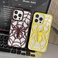 Nouveau modèle étui en forme d'araignée de refroidissement creux en trois dimensions pour iphone 17 Pro Max housse de protection en TPU Simple résistant aux chocs