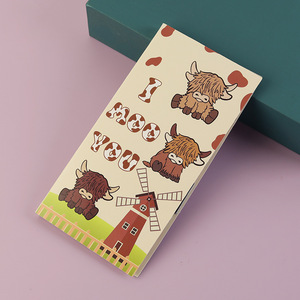 Sổ tay tự dính phổ biến, có thể dán lại mạnh mẽ, hình thú hoạt hình kết hợp, văn phòng phẩm học đường, văn phòng, quà tặng khuyến mãi, giấy ghi chú - Product Image 6