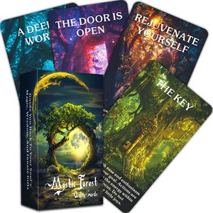 Vente en gros de 56 cartes de l'Oracle Forêt Mystique Enchantée, cartes de guidance spirituelle de la nature, cartes de tarot - Product Image 5