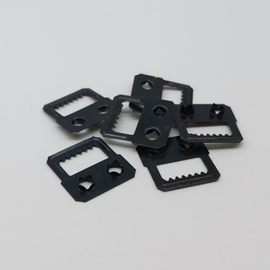 E219-2 <b>Black</b> Serrated Hanger For Photo <b>Frame</b> Back Panel Iron Durable Hanging Hardware Accessory - Product Image 3