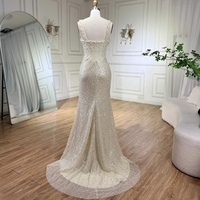 Beige sirène sans manches longueur de plancher robes de soirée 2024 Serene Hill LA72163 robes de bal de fête pour les femmes
