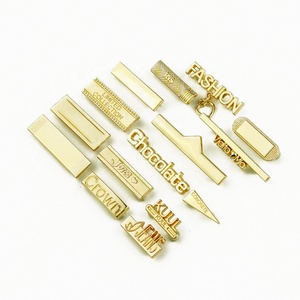 Etichette Metalliche per <span class=keywords><strong>Abbigliamento</strong></span> in Lega di Zinco con Logo Personalizzato in Rilievo, Design Placcato, Etichetta in Metallo per Vestiti di JinYi Hardware Factory - Product Image 3
