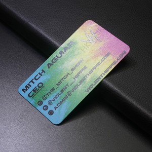 บัตรธุรกิจโลหะแบบกำหนดเอง สีดำ ทอง โรสโกลด์ สีกันเมทัล สแตนเลสสตีล บัตรวีไอพี ของขวัญสำหรับองค์กร - Product Image 5