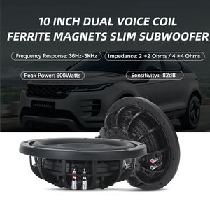 Haut-parleur de basses 10 12 pouces Haut-parleur de subwoofer mince à double bobine vocale 600W pour voiture - Product Image 4