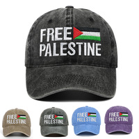 Haute qualité broderie personnalisée Logo gratuit Palestine drapeau Vintage hommes casquettes de Baseball Camping en plein air chapeau de course