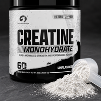 Bubuk Creatine Monohydrate Murni Mikronisasi 300g 60 Sajian untuk Kekuatan & Pertumbuhan Otot