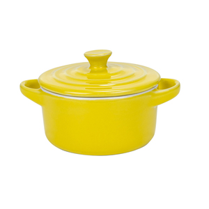Plats et moules à pâtisserie de haute qualité fabriqués en Chine, ramequins en céramique avec couvercle, 7 oz, mini <span class=keywords><strong>cocotte</strong></span> ronde pour four - Product Image 5