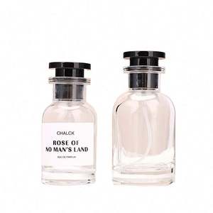 Flacon de parfum en verre transparent à fond épais, impression de logo personnalisée, 30 ml/50 ml/100 ml, vaporisateur de parfum, pompe cosmétique - Product Image 1