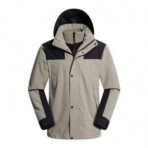 Chaqueta de Esquí de Montaña 3 en 1 Impermeable para Hombre, con Forro Polar, Cortavientos, con Capucha, para Otoño e Invierno - Product Image 4