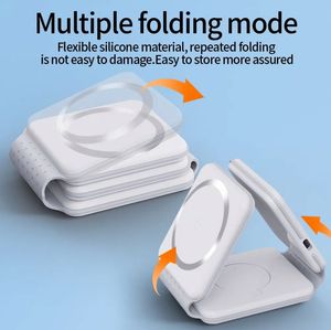 New Arrivals 3 in 1 Foldable 15w <b>Wireless</b> Smart Phone Charger Magnetic <b>Wireless</b> Chargers for Android All Smart Phones - Product Image 6
