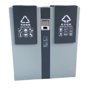 <span class=keywords><strong>Poubelle</strong></span> écologique double compartimentable personnalisée en acier galvanisé / acier inoxydable pour tri sélectif - Product Image 5