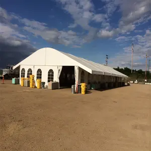 Tenda Arcum tahan air kualitas tinggi dengan kain PVC melengkung aluminium untuk tenda gudang garasi pelindung luar ruangan