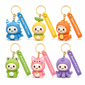 Porte-clés en plastique PVC 3D personnalisés OEM, fabrication directe usine, nouveau design, porte-clés en caoutchouc souple <span class=keywords><strong>2D</strong></span>, cadeau promotionnel, souvenir personnalisé - Product Image 3