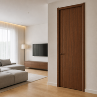 Pintu Kayu Modern MDF Premium 30 X 96 Label Pribadi untuk Dapur & Kantor dengan Insulasi Suara untuk Rumah