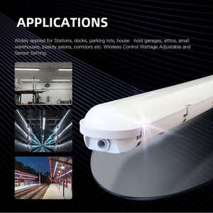 Luminaire LED linéaire IP65 4 pieds, étanche à l'eau, à la poussière et aux intempéries, pour entrepôt et chambre froide - Product Image 5