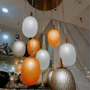 Modern Adjustable Height Stained Glass Pendant Light for Home Living Rooms - Product Image 5