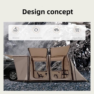 Tente extérieure autonome et étanche côté voiture fourgon de tourisme suv voiture parasol extérieur grande capacité tente de <span class=keywords><strong>toit</strong></span> de voiture - Product Image 4