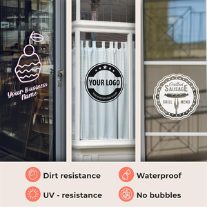 <strong>Custom</strong> Static Cling Removable Decorative Glass Vinyl Sign Decals <strong>Window</strong> <strong>Stickers</strong> for Shop Business Advertising - Product Image 6