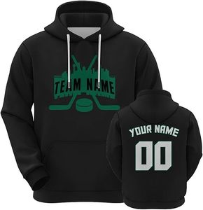 <span class=keywords><strong>Sudaderas</strong></span> con Capucha de Hockey Personalizadas, Diseña Tu Propio Nombre del Equipo y Número, Sudadera con Capucha para Hombres, Mujeres y Jóvenes, Regalo de Hockey Personalizado - Product Image 3