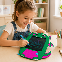 Tablette d'écriture LCD à motif Pterosaure, Tableau de dessin électronique effaçable pour enfants, Bloc de dessin de graffiti et de croquis
